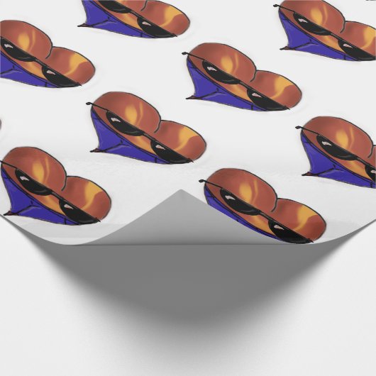 Hintern-Schatten Geschenkpapier (Ecke)