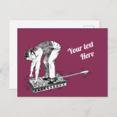 Hintern Spanmaschine Patent Postkarte (Vorne/Hinten)