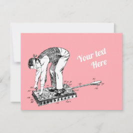 Hintern Spanmaschine Patentkarte Postkarte