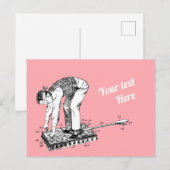 Hintern Spanmaschine Patentkarte Postkarte (Vorne/Hinten)