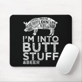 Hintern Stuff and Bierschweine Schneiden Griller G Mousepad (Mit Mouse)