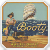 Hintern | Vintages Zitruszeichen Aufkleber (Vorderseite)