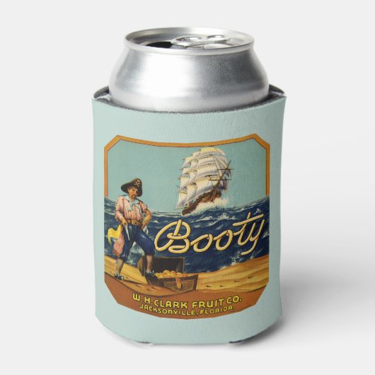 Hintern | Vintages Zitruszeichen Dosenkühler (Kanne Vorderseite)