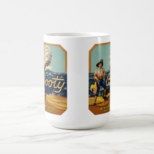 Hintern | Vintages Zitruszeichen Kaffeetasse (Mittel)