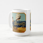 Hintern | Vintages Zitruszeichen Kaffeetasse (Vorderseite Links)