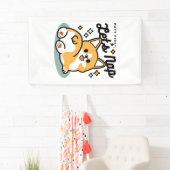 Hintern zuerst, Let's Nickerchen - Niedlicher Corg Banner (Insitu)