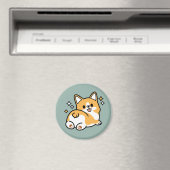 Hintern zuerst, Let's Nickerchen - Niedlicher Corg Magnet (In Situ (Geschirrspüler))