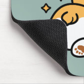 Hintern zuerst, Let's Nickerchen - Niedlicher Corg Mousepad (Ecke)