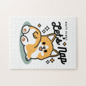 Hintern zuerst, Let's Nickerchen - Niedlicher Corg Puzzle (Horizontal)