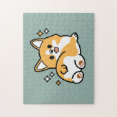 Hintern zuerst, Let's Nickerchen - Niedlicher Corg Puzzle (Vertikal)
