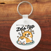 Hintern zuerst, Let's Nickerchen - Niedlicher Corg Schlüsselanhänger (Vorderseite)