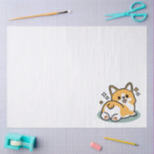 Hintern zuerst, Let's Nickerchen - Niedlicher Corg Seidenpapier (Basteln)