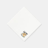 Hintern zuerst, Let's Nickerchen - Niedlicher Corg Serviette (Ecke)