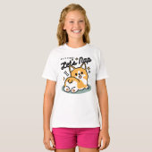 Hintern zuerst, Let's Nickerchen - Niedlicher Corg T-Shirt (Vorne ganz)
