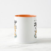 Hintern zuerst, Let's Nickerchen - Niedlicher Corg Tasse (Zentrum)