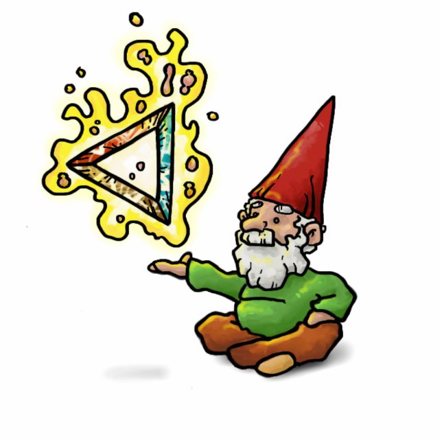 Hinterngnome-Ausschnitt Freistehende Fotoskulptur (Vorne)