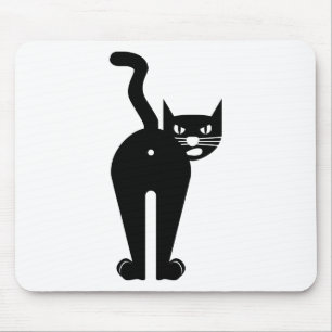 Hinternloch der schwarzen Katze Mousepad