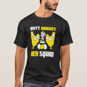 Hinternugelhuhn-Trupp Huhn Eier Bauernhof Tier T-Shirt