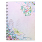 Hinterromantischer Schmetterling Notizblock (Vorderseite)