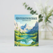 Hinterstockersee Schweiz Postkarte (Stehend Vorderseite)