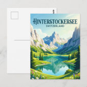 Hinterstockersee Schweiz Postkarte (Vorne/Hinten)