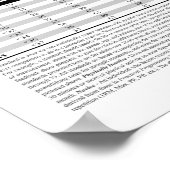 Hinterteil - metrisch poster (Ecke)