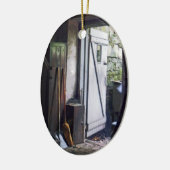 Hintertür des Ladens Keramikornament (Links)