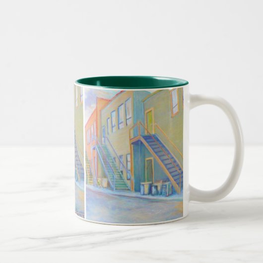 Hintertür-Tasse Zweifarbige Tasse (Rechts)
