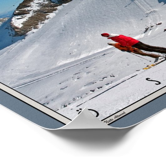 Hintertux - die Gefrorene Wand Poster (Ecke)