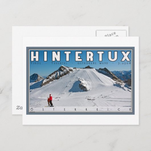 Hintertux - die Gefrorene Wand Postkarte (Vorne/Hinten)