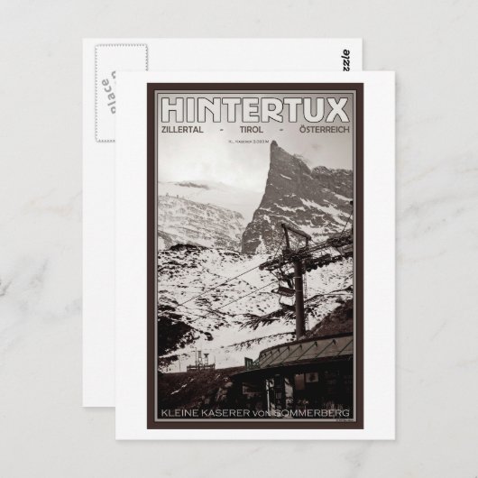 Hintertux - Kleine Kaserer Postkarte (Vorne/Hinten)