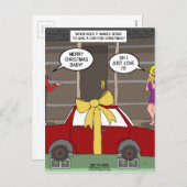 Hinterwäldler-Auto-Weihnachtsgeschenk Feiertagspostkarte (Vorne/Hinten)