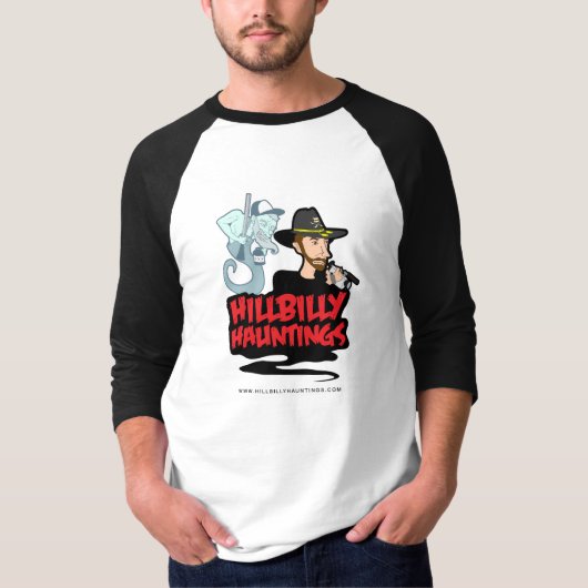 HinterwäldlerHauntings 3/4 Hülse im Schwarzen T-Shirt (Vorderseite)