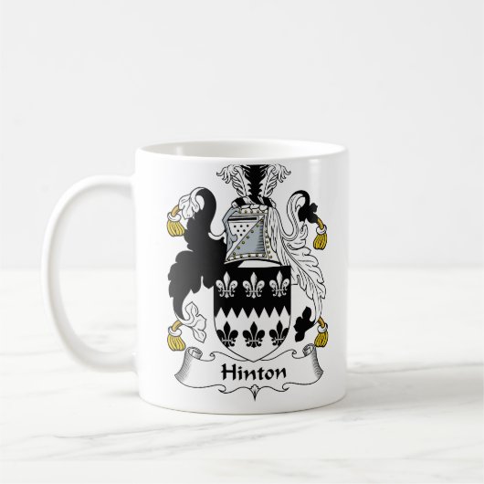 Hinton Familienwappen Kaffeetasse (Links)