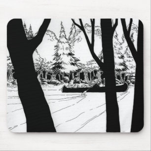 Hinunter den Fluss Mousepad