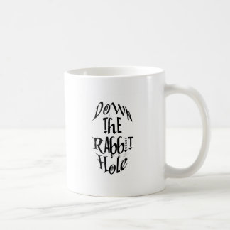 Hinunter den Kaninchenbau Kaffeetasse