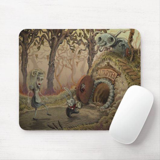 "Hinunter den Kaninchenbau" mousepad (Mit Mouse)
