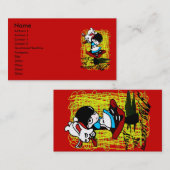 Hinunter den Kaninchenbau Visitenkarte (Vorne/Hinten)