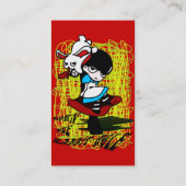 Hinunter den Kaninchenbau Visitenkarte (Rückseite)