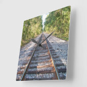 Hinunter die Bahn-Uhr Quadratische Wanduhr (Winkel)