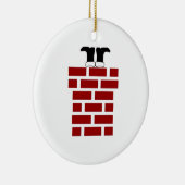 Hinunter die Kamin-Verzierung Keramik Ornament (Rechts)