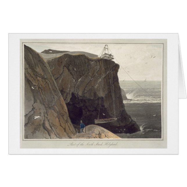 Hinunter ein Boot von der Plattform in Holyhead (Vorderseite (Horizontal))