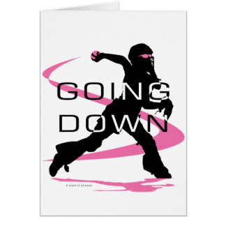 Hinuntergehen rosa Fänger-Softball