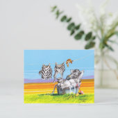 Hinwegziehen Postkarte (Stehend Vorderseite)