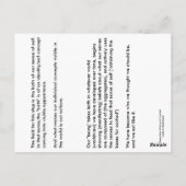 Hinweis #11 Birthing from Dependent Arising Postkarte (Rückseite)