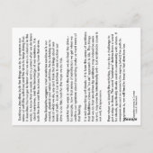 Hinweis #2 Sankhara - von der abhängigen Entstehun Postkarte (Rückseite)