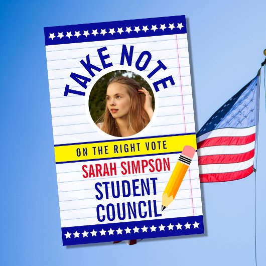 Hinweis: Abstimmung" Wahl Student Rat Wahlen Poster