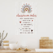 Hinweis an alle Schüler Poster für das Klassenzimm (Küche)