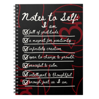 Hinweis an sich: Root Chakra Affirmation Journal Notizblock