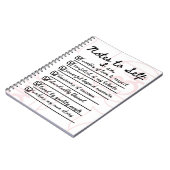 Hinweis an sich: Root Chakra Affirmations Journal Notizblock (Linke Seite)